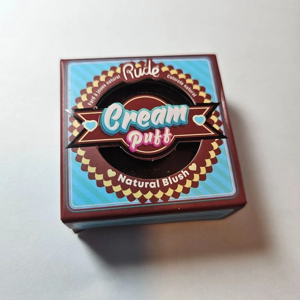 Cream Puff Natural Blush Red Velvet by Rude Cosmetics for Women 0.21 oz Blush - Picture 8 of 12